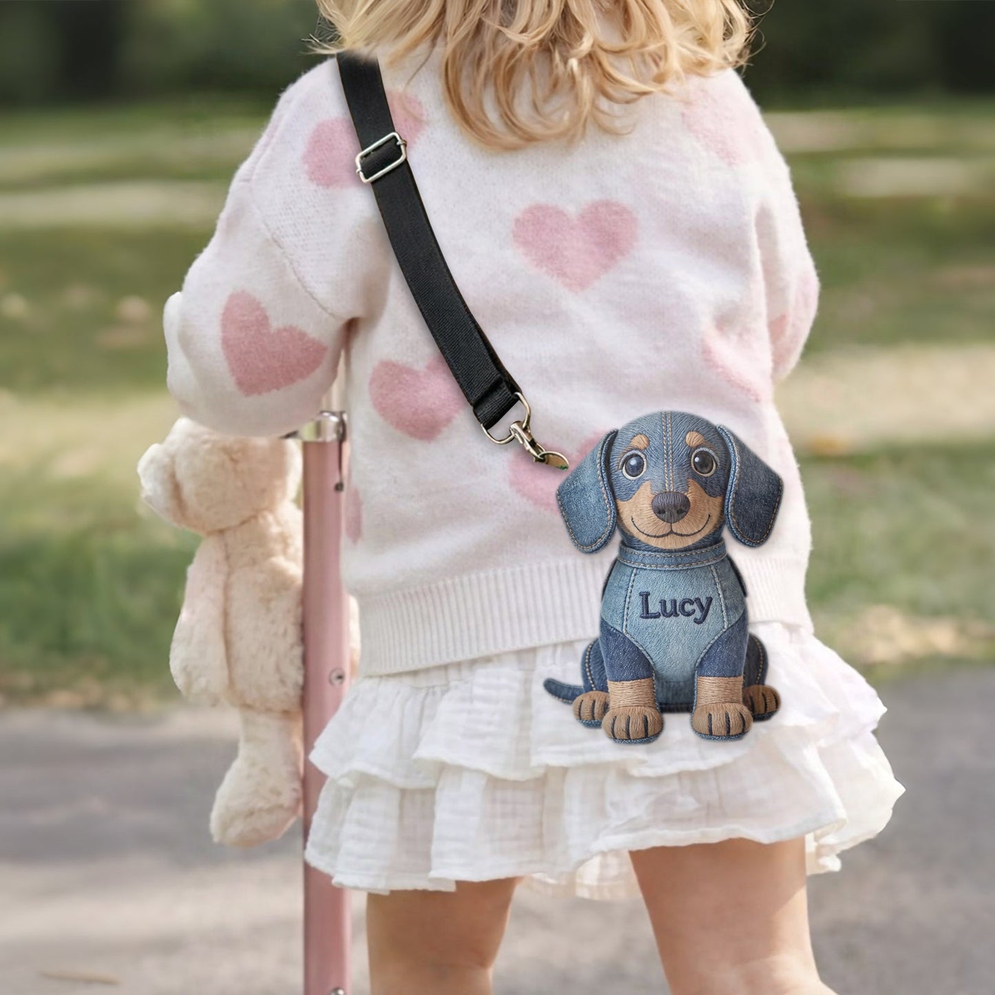 Custom Any Photo - Personalized Dog Plush Crossbag