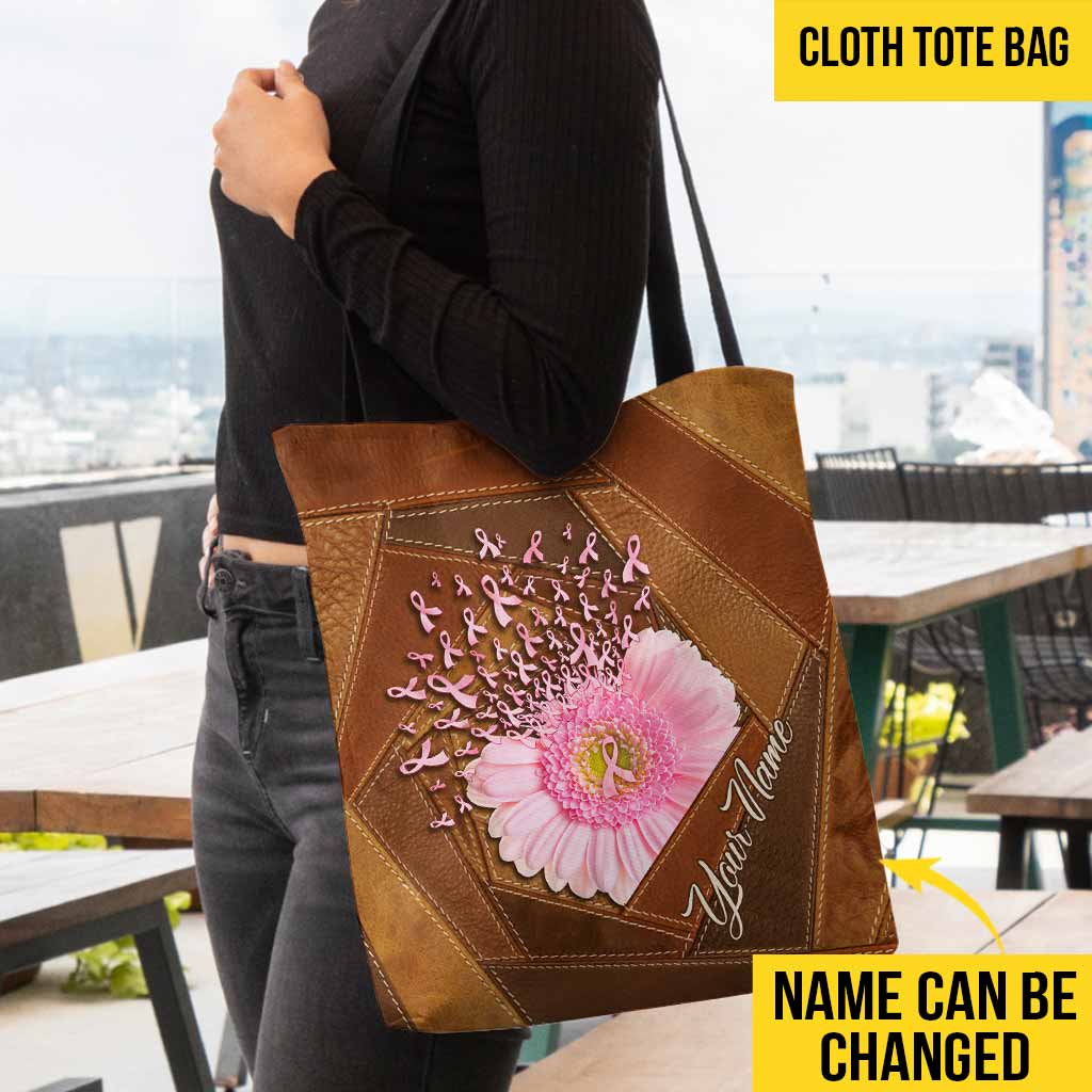 Hope For A Cure - Breast Cancer Awareness Personalized Tote Bag