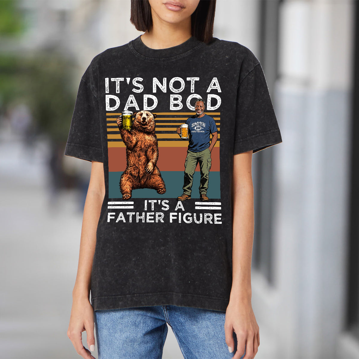 It's Not A Dad Bod Beer Bear - Personalized Father Wash T-Shirt