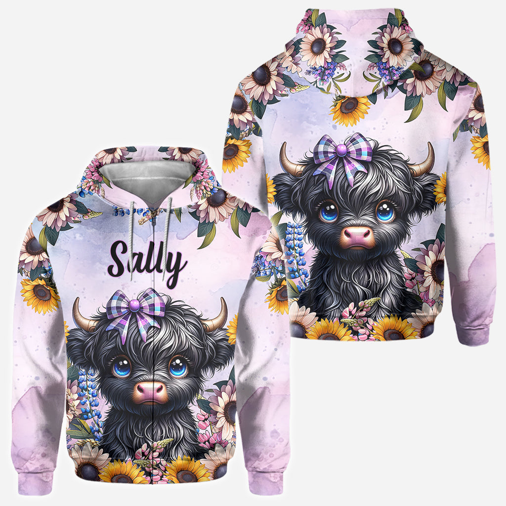 Cute Little Cow - Personalized All Over Shirt