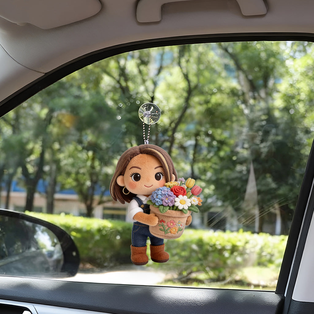 Gardener Of The Year - Personalized Gardening Plush Keychain