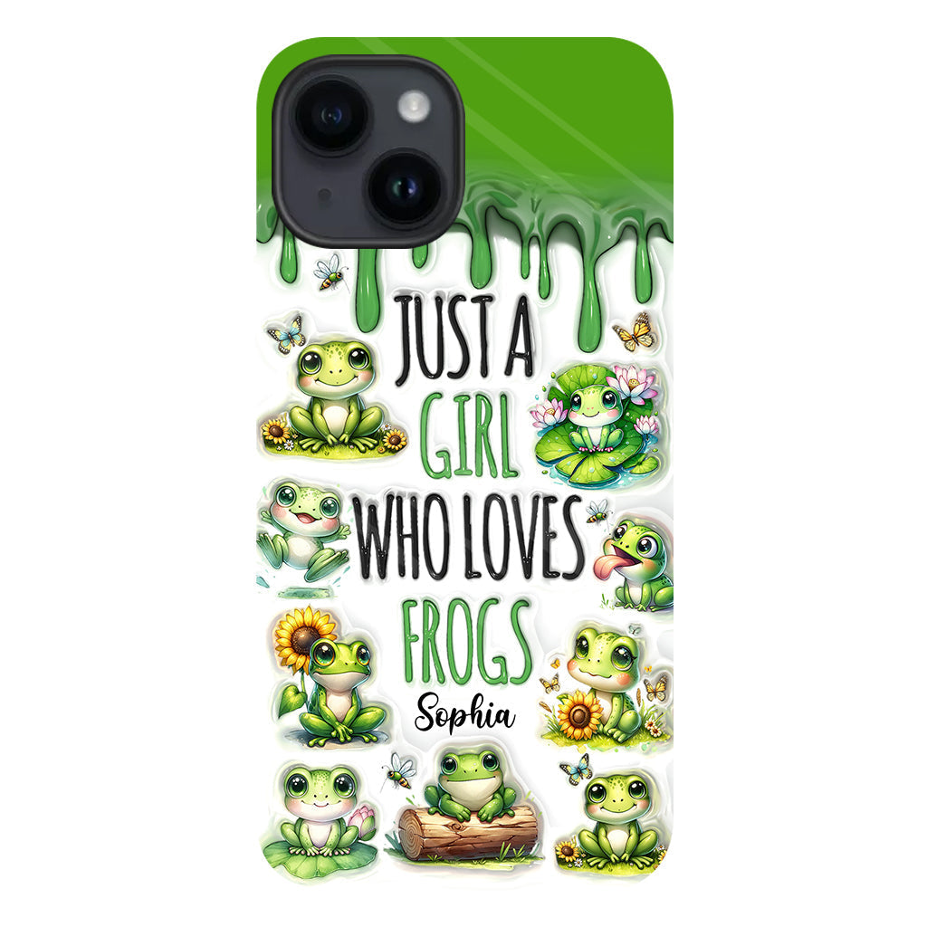 Just A Girl Who Loves Frogs - Personalized Frog Full Print Phone Case