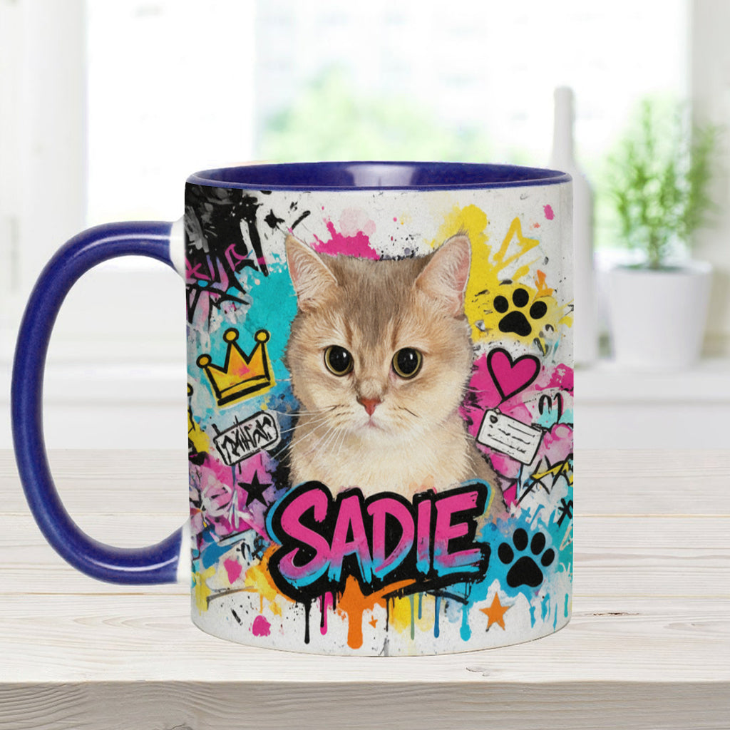 Custom Any Pet Photo - Personalized Dog Accent Mug