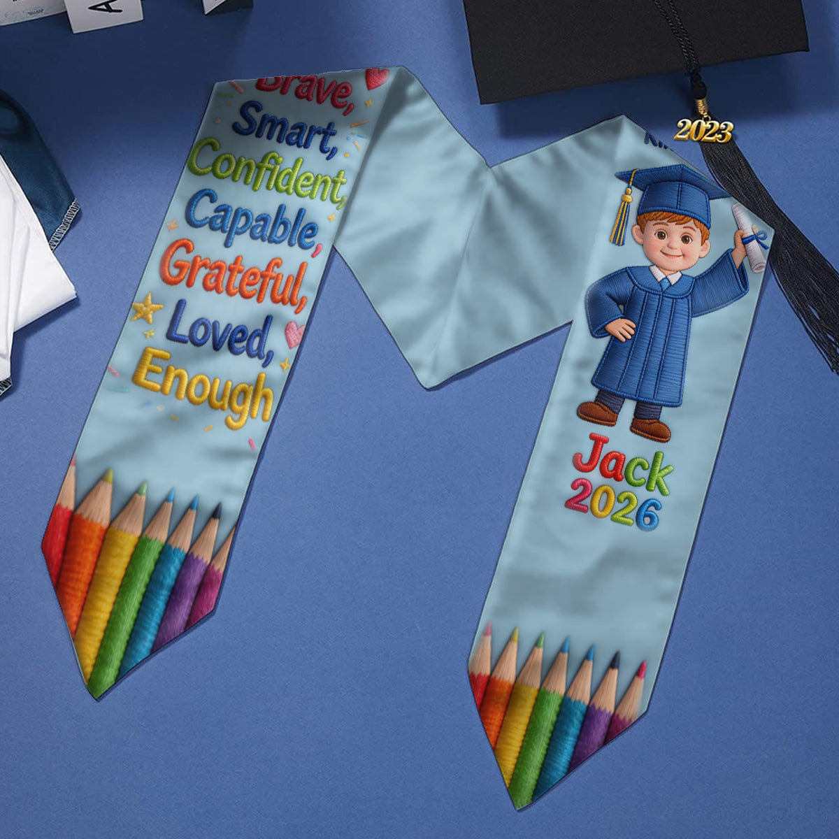 Graduation Day - Personalized Kid Graduation Stole