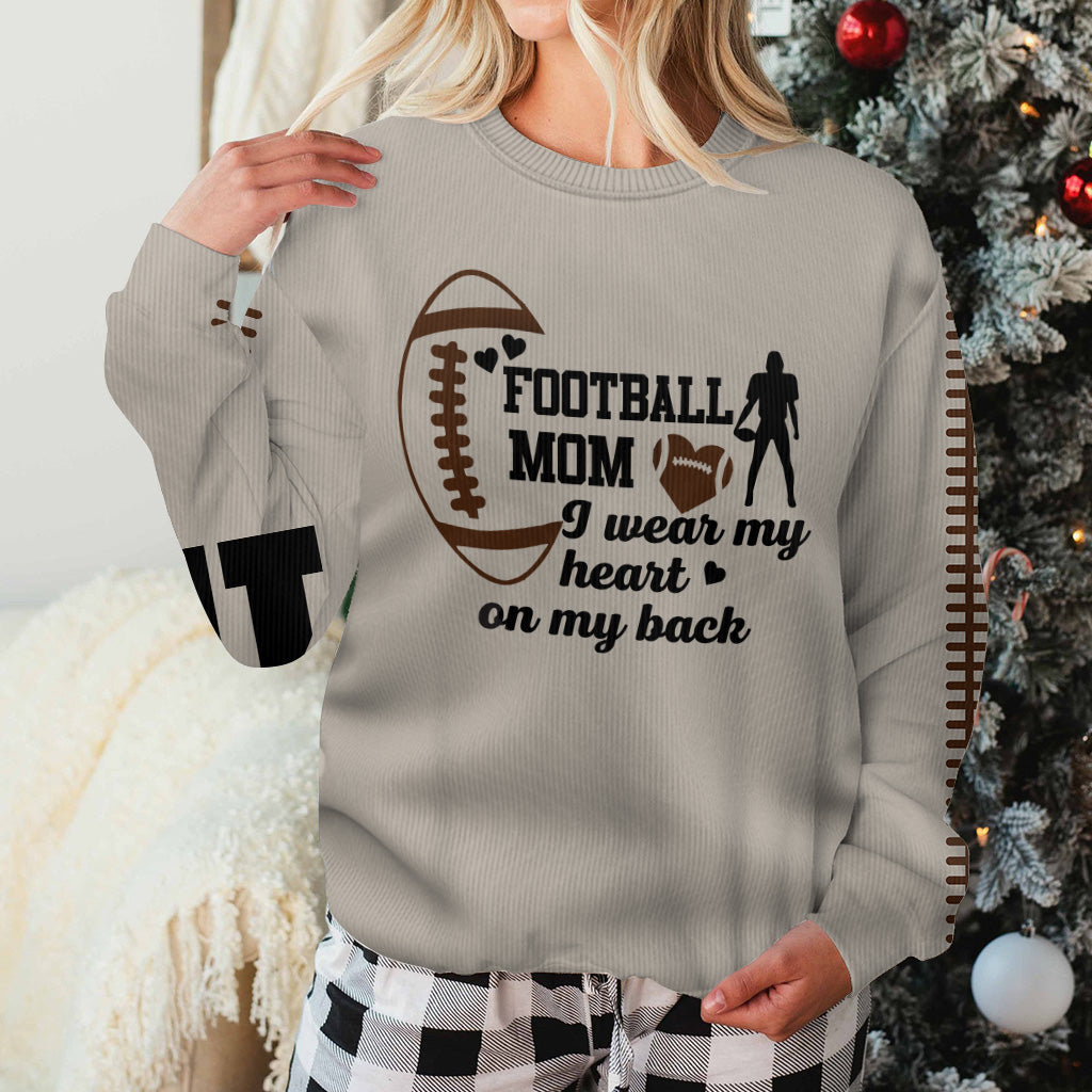 Football Mom - Personalized Football Ugly Sweater