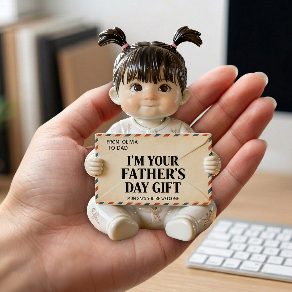 Funny Letter For Dad - Personalized Father Premium 3D Figurine