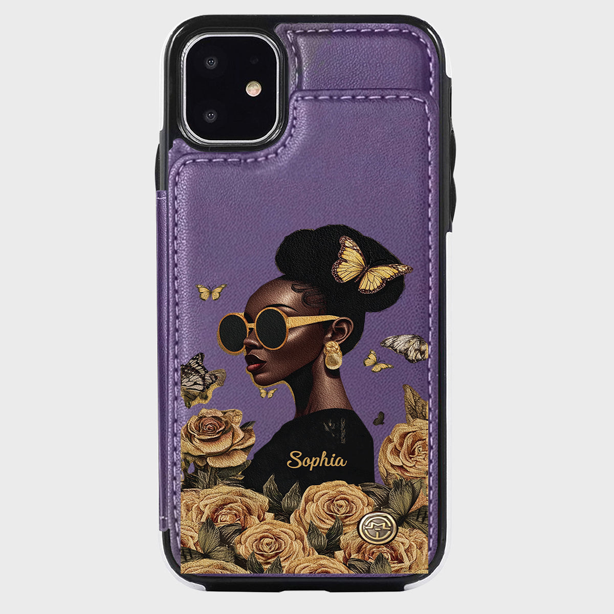 Empowered Beauty - Personalized African American Wallet Phone Case