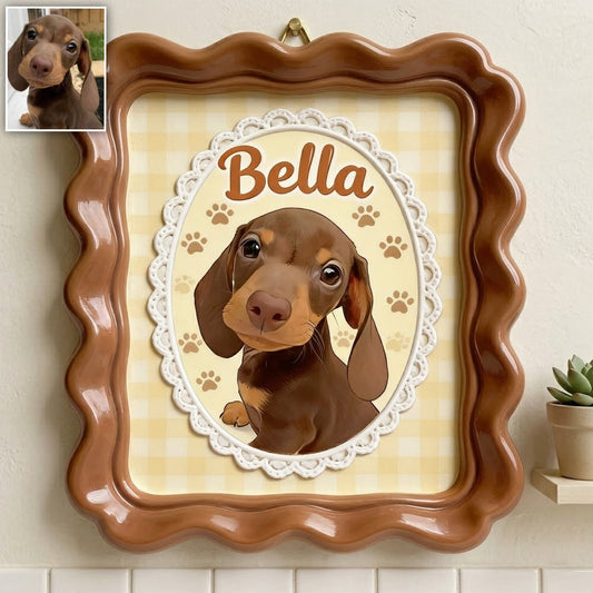 Custom Pet Potrait - Personalized Dog 2 Layered Wood Sign / Wood Plaque