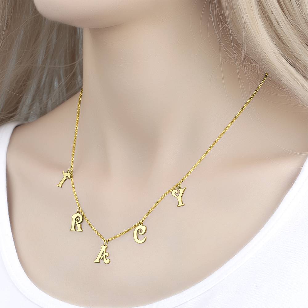 Letter Initials - Personalized Initials Necklace