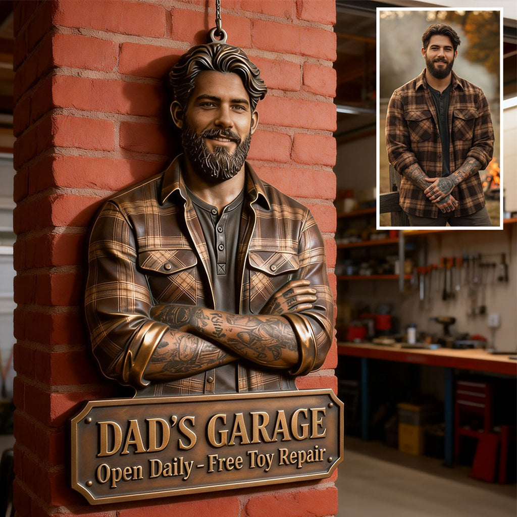 Every Man’s Signature Sign - Personalized Father Cut Metal Sign