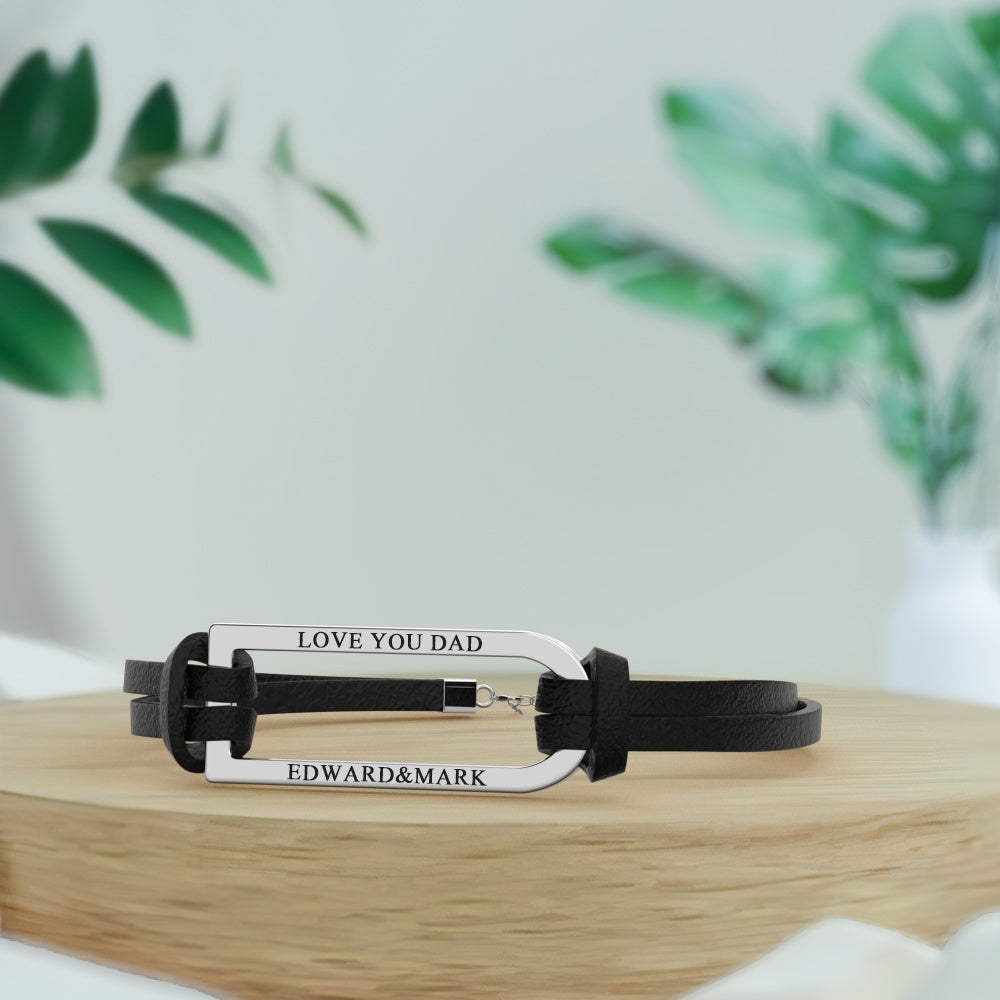Any Text - Personalized Engraved Bracelet for Lover