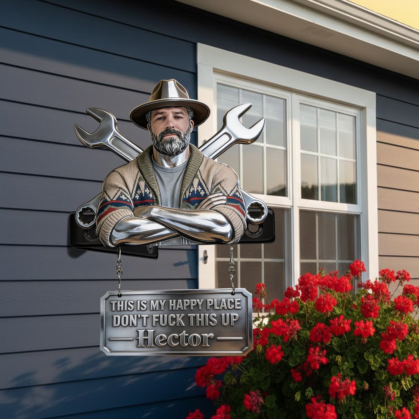 Don't Mess This Up - Personalized Mechanic Wooden Wall Mount Sign