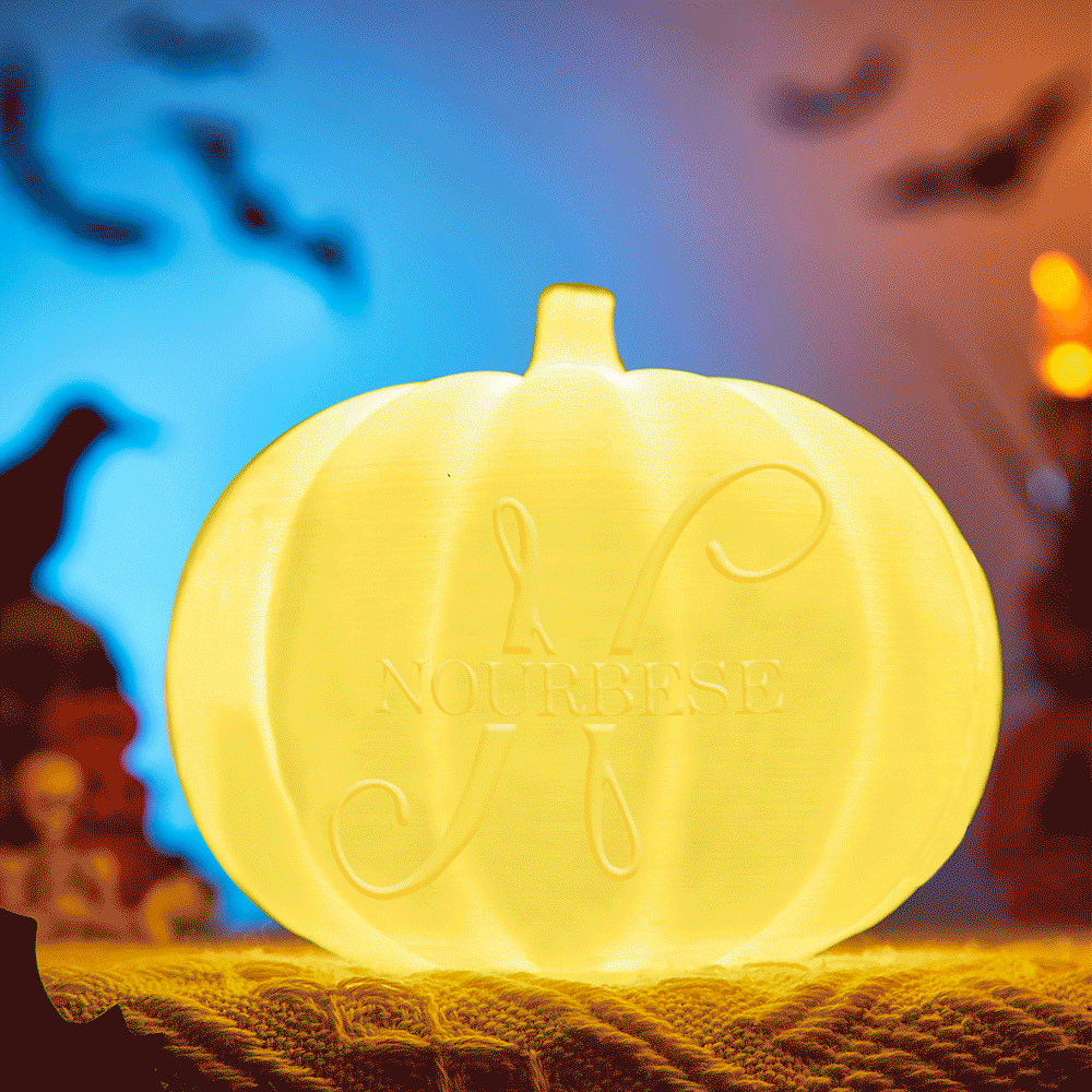 Any Name Pumpkin - Personalized Halloween Photo Crystal Plaque