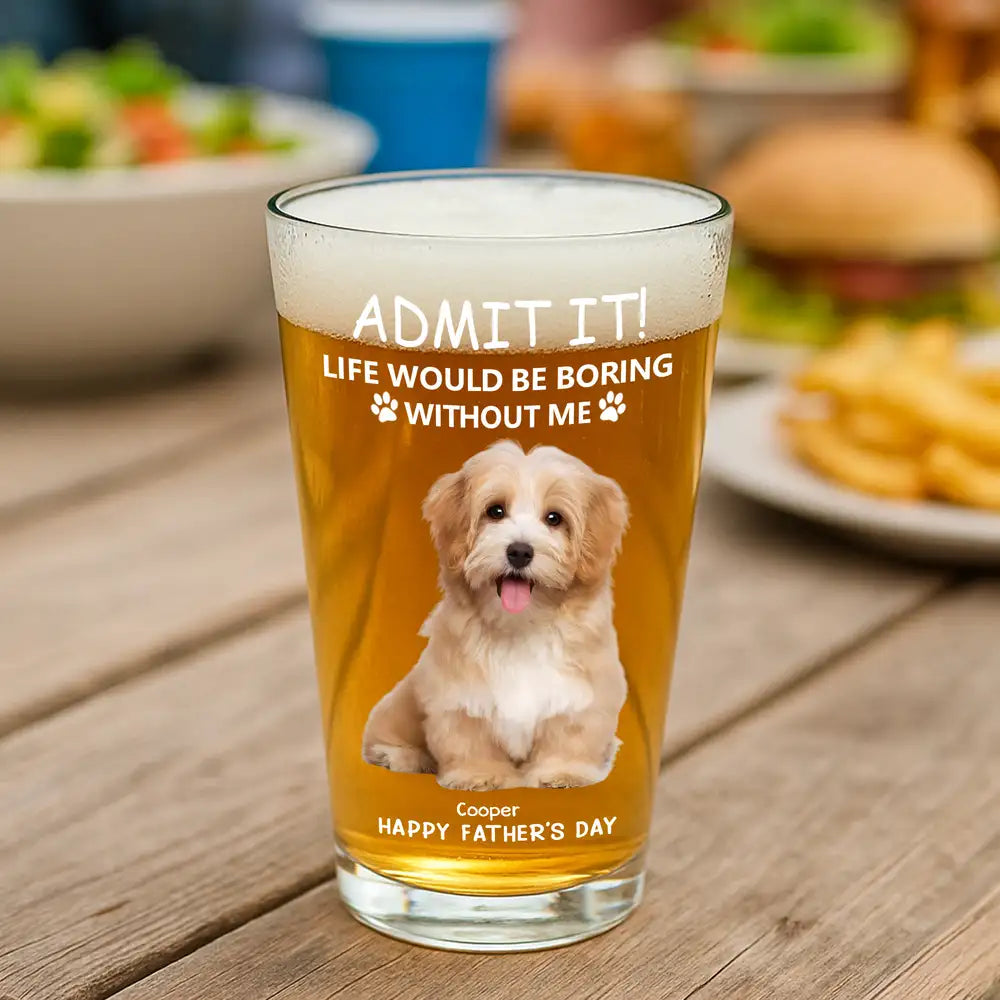 “Admit It! Life Would Be Boring Without Me” Personalized Playing Cards – Funny Father’s Day Gift