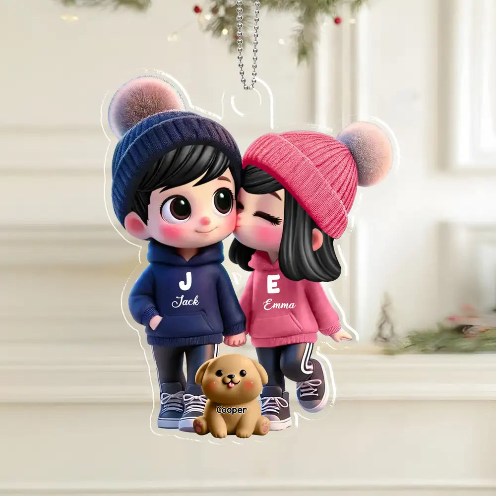 Personalized Sticker Decal for Couples – Cute Cartoon Design, Customizable for Him & Her