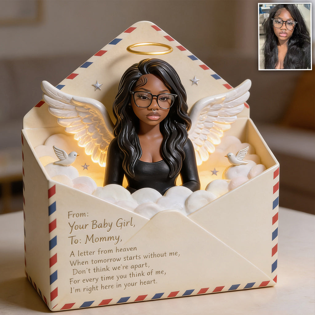 A Letter From Heaven - Personalized Memorial Custom Shaped Acrylic Plaque