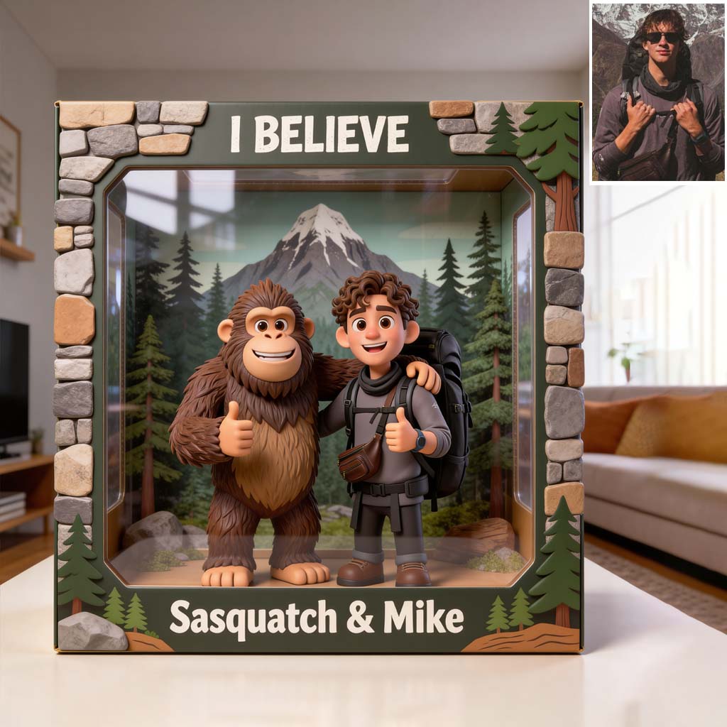 I Believe, Custom From Any Photo - Personalized Hiking Custom Shaped Acrylic Plaque