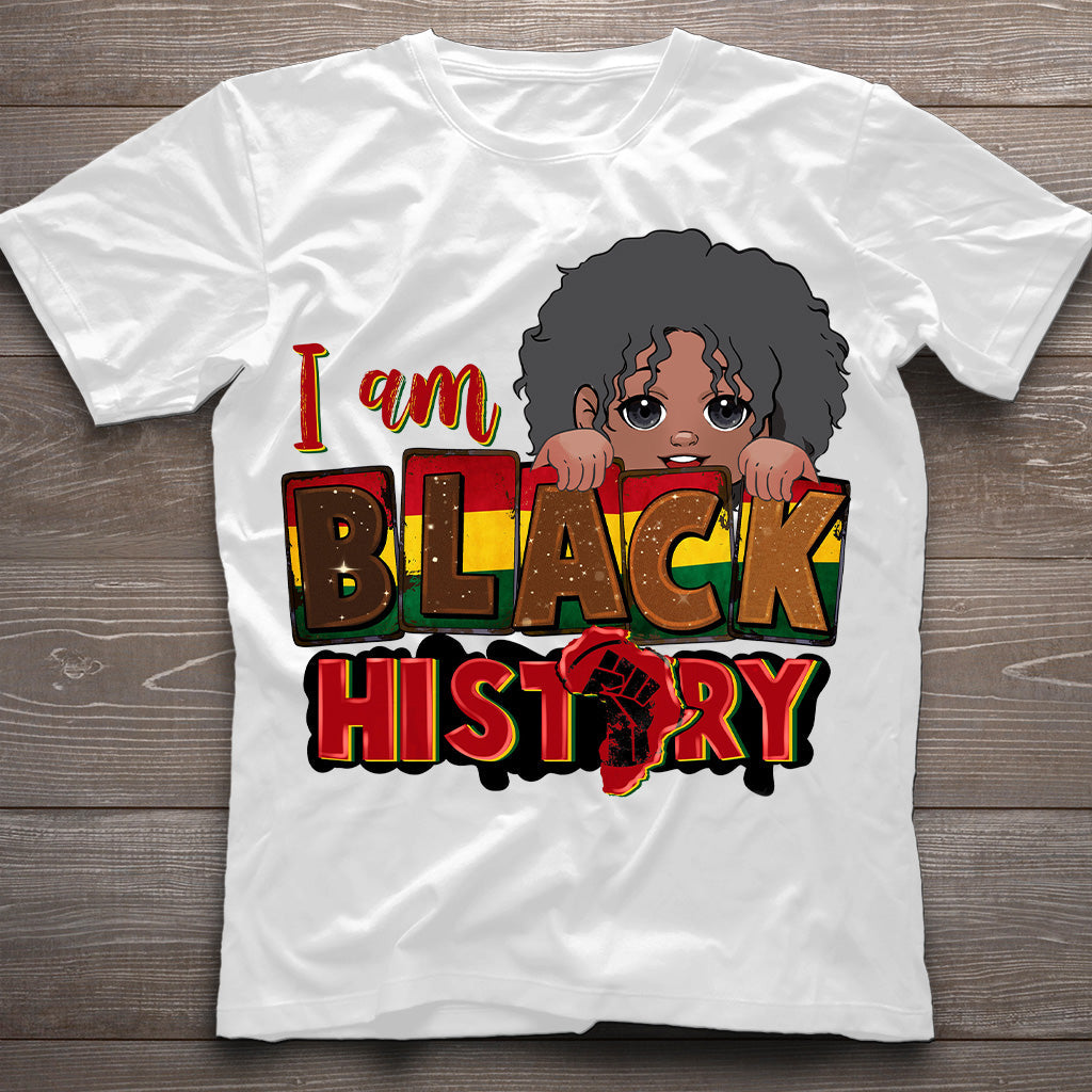 I Am Black History - Personalized African American T-shirt And Hoodie