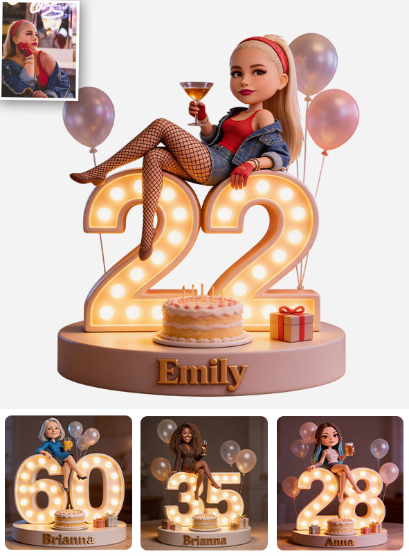 Any Drink, Custom Frome Photo - Personalized Birthday Custom Shaped Acrylic Plaque
