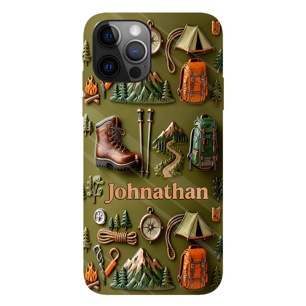 Hiking Makes Me Happy - Personalized Hiking Full Print Phone Case