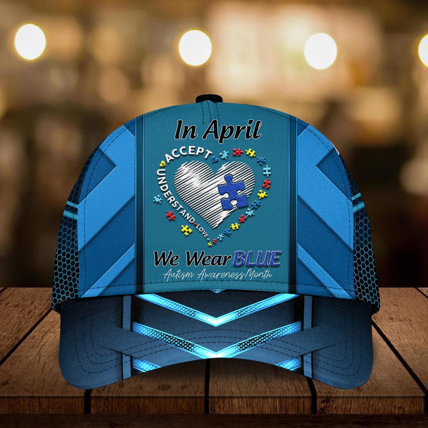 Autism In April We Wear Blue - Autism Awareness Classic Cap 0921