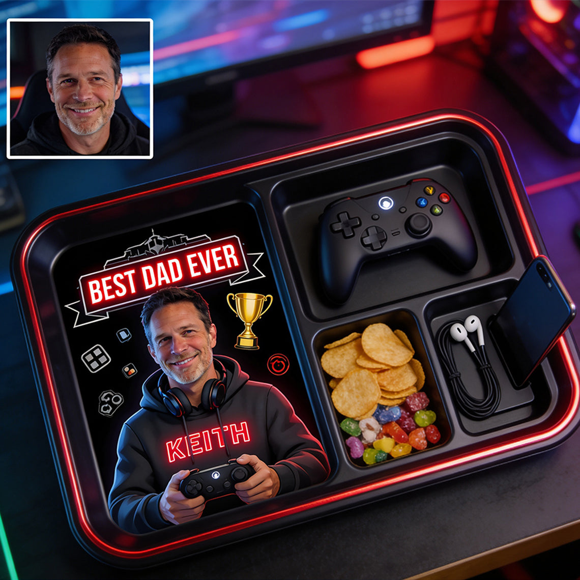 Gamer Dad - Personalized Father Catch-All Tray