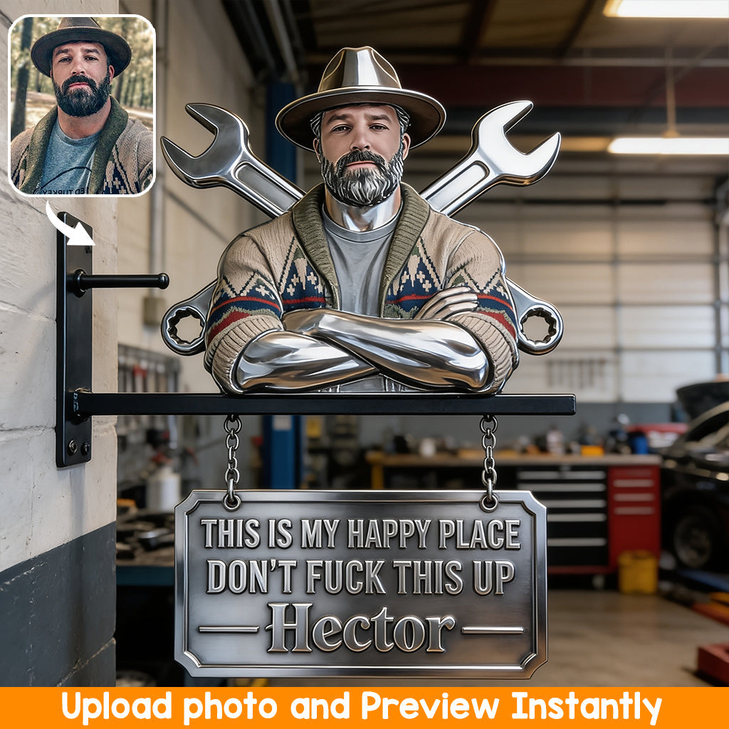 Don't Mess This Up - Personalized Mechanic Wooden Wall Mount Sign
