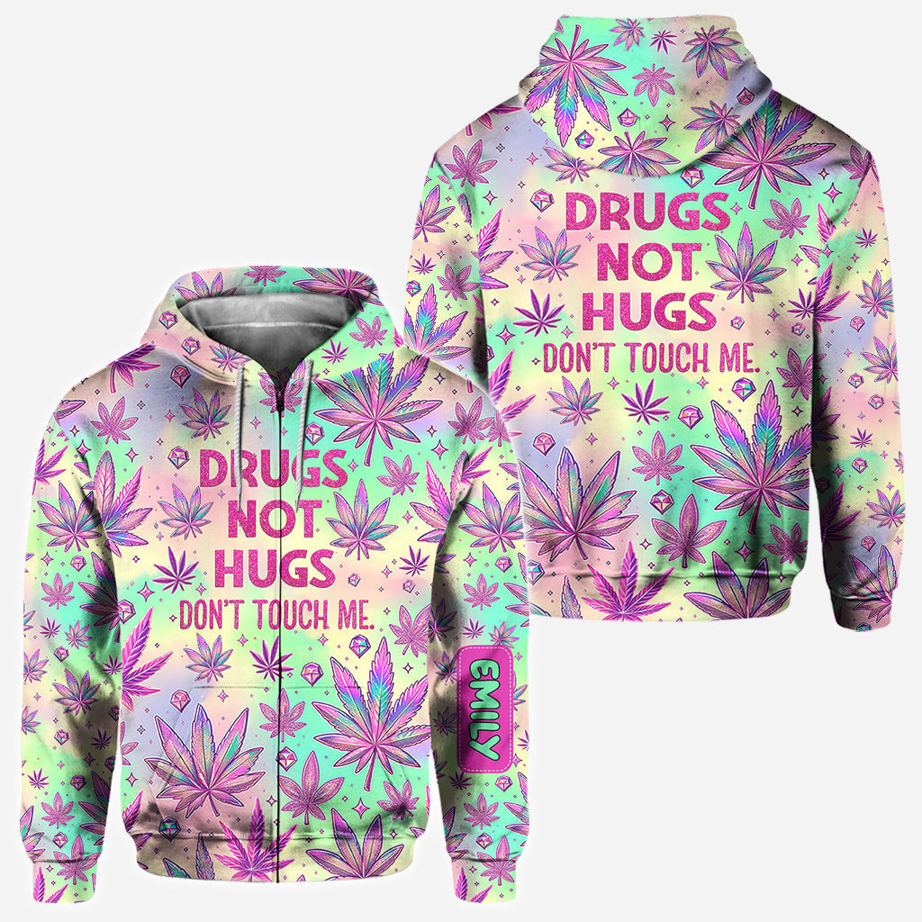 Drugs Not Hugs - Personalized Weed All Over Shirt