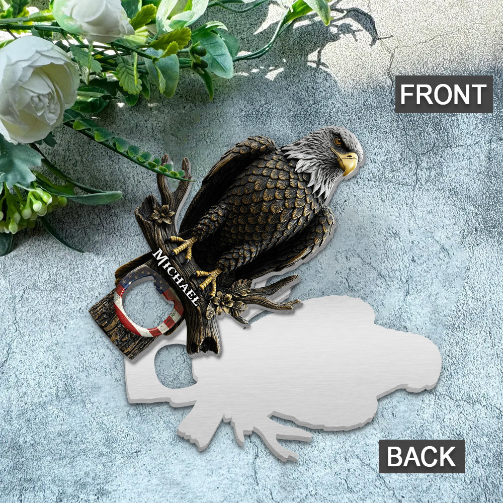 Bald Eagle - Personalized Bald Eagle Bottle Opener