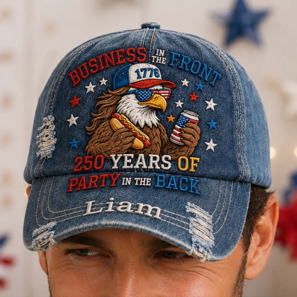 Business in the Front Party - Personalized Patriot Classic Cap