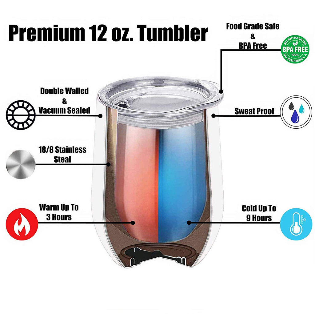 Check Ya Energy - Personalized Witch Wine Tumbler