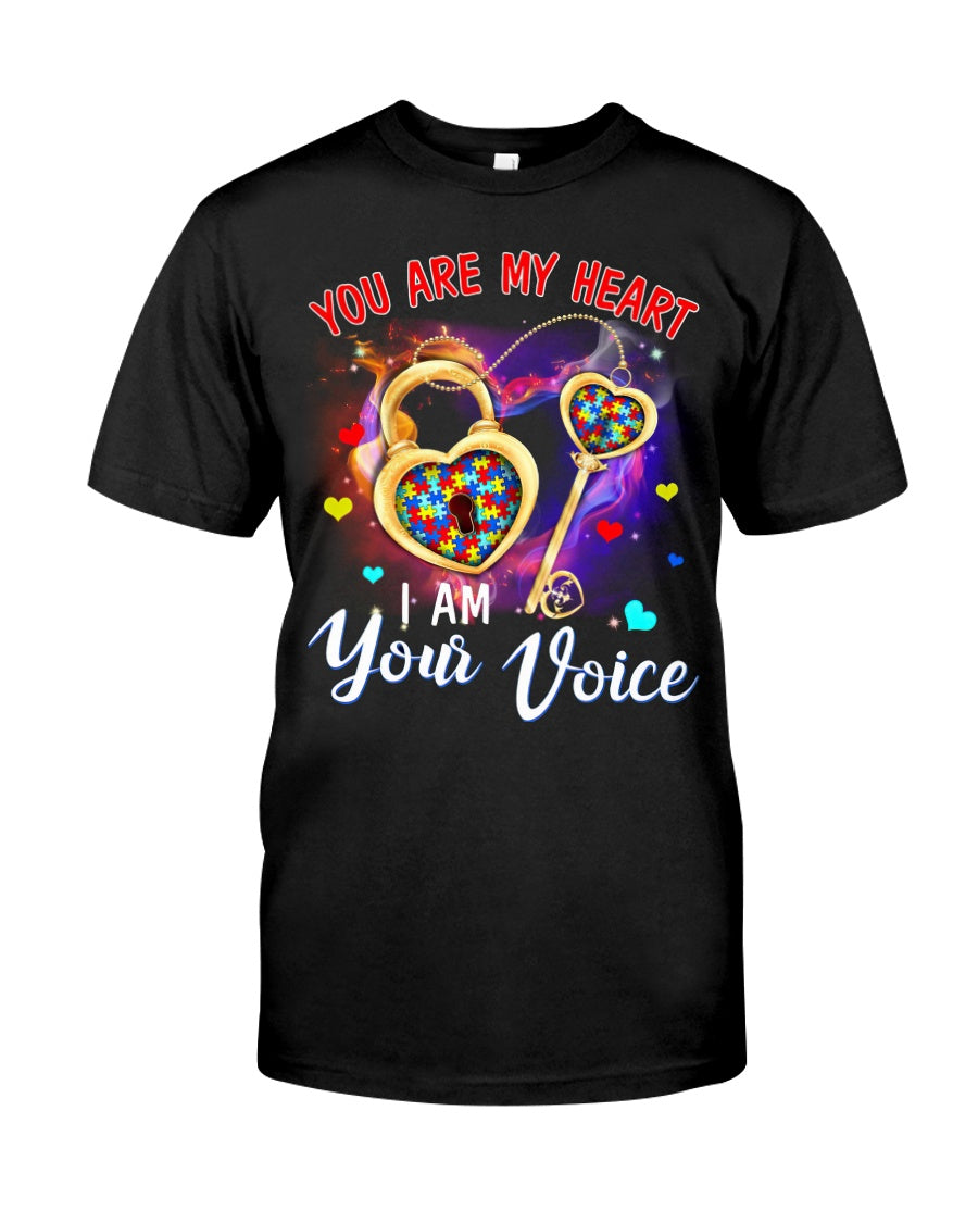 Autism I'm Your Voice You Are My Heart - Autism Awareness T-shirt and Hoodie 0921