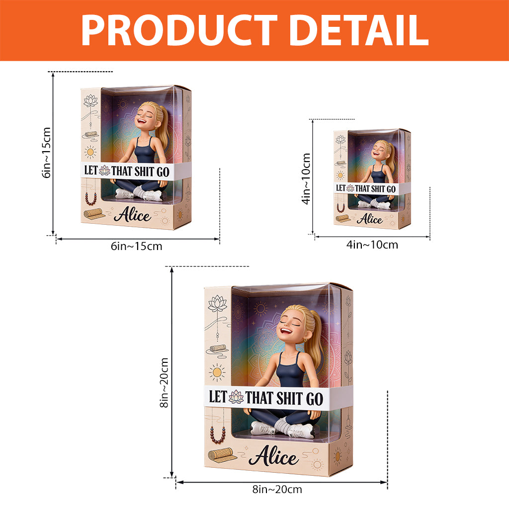 Let That Sh*t Go - Personalized Yoga Custom Shaped Acrylic Plaque