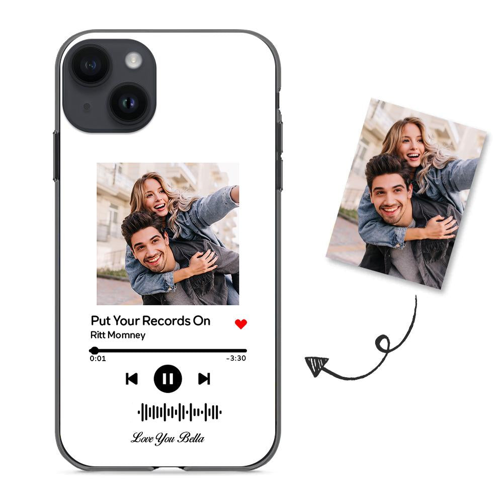 Music Code Song Photo Custom - Personalized Music Code Phone Case