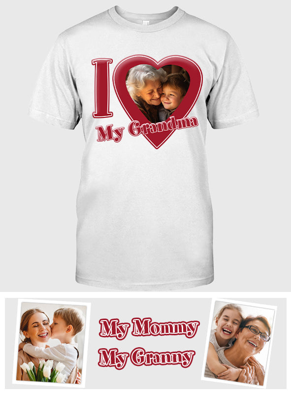 I Love My Grandma/ Nana/ Mommy.... - Personalized Grandma T-shirt And Hoodie