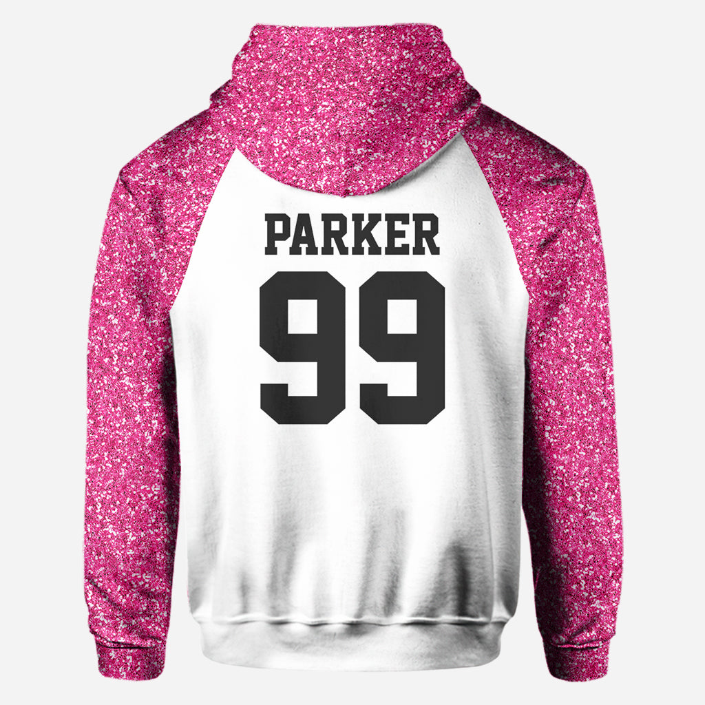 Football Mom Croquette - Personalized Football All Over Shirt