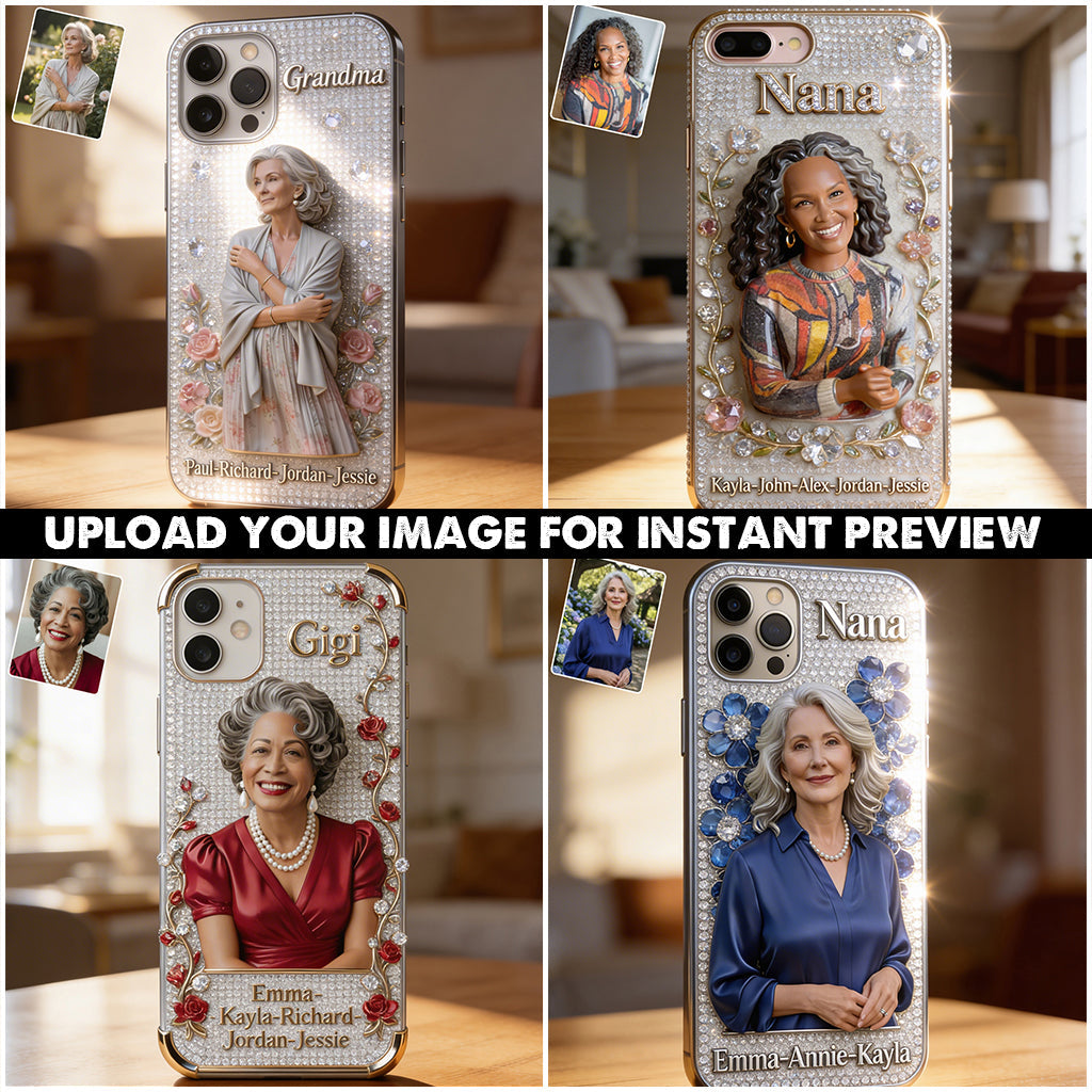 Forever Loved Grandma Diamond - Perfect Mother's Day Gift - Personalized Grandma Full Print Phone Case