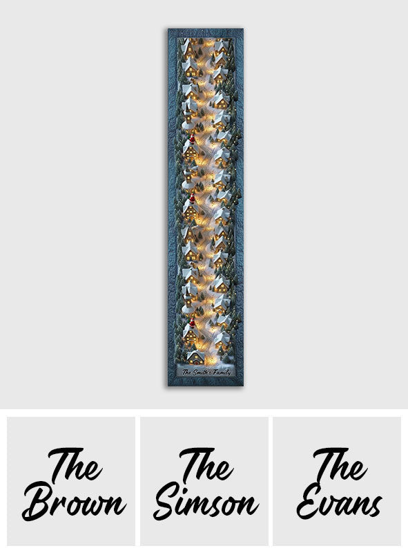 Christmas Village - Personalized Christmas Table Runner
