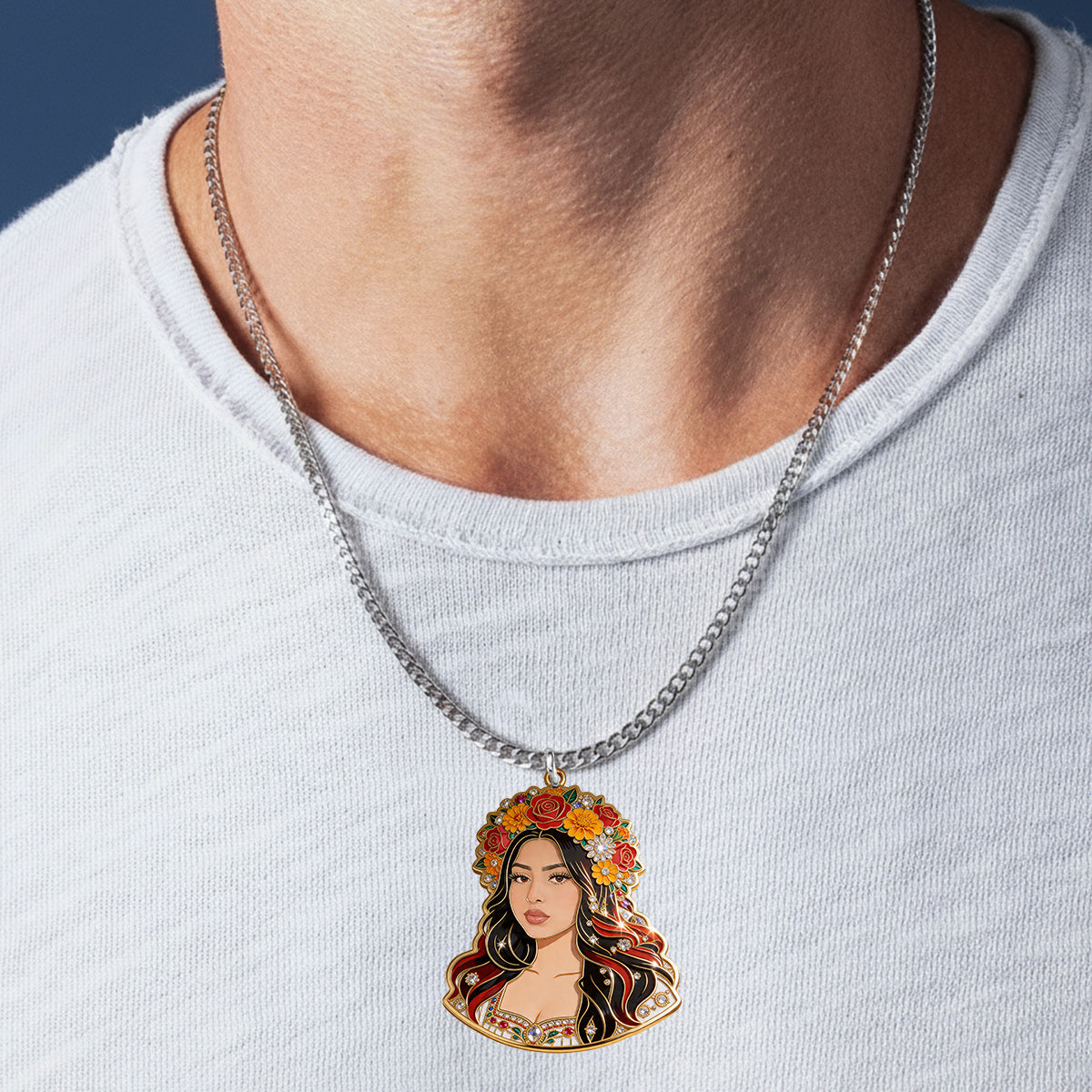 Cinco de Mayo Fiesta - Personalized Cinco de Mayo Pendant Necklace & Earrings Set
