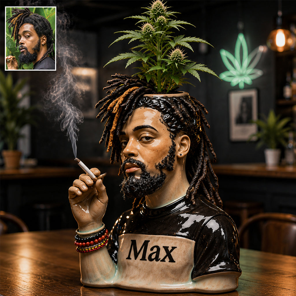 Green Paradise - Personalized Weed Acrylic Pot