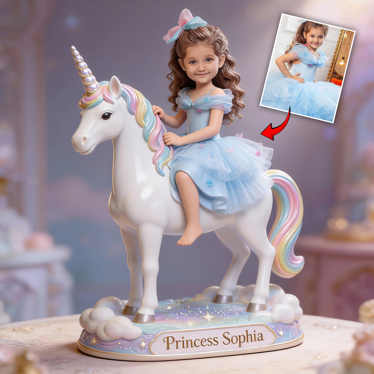 Dinosaur or Unicorn Gifts For Kids - Personalized Kid Custom Shaped Acrylic Plaque