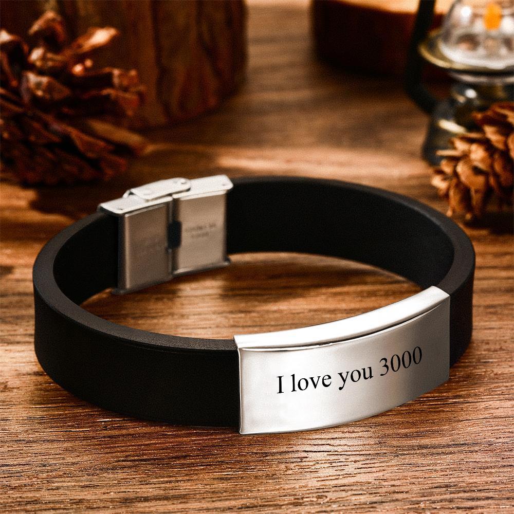 Any Text - Personalized Leather Bracelet