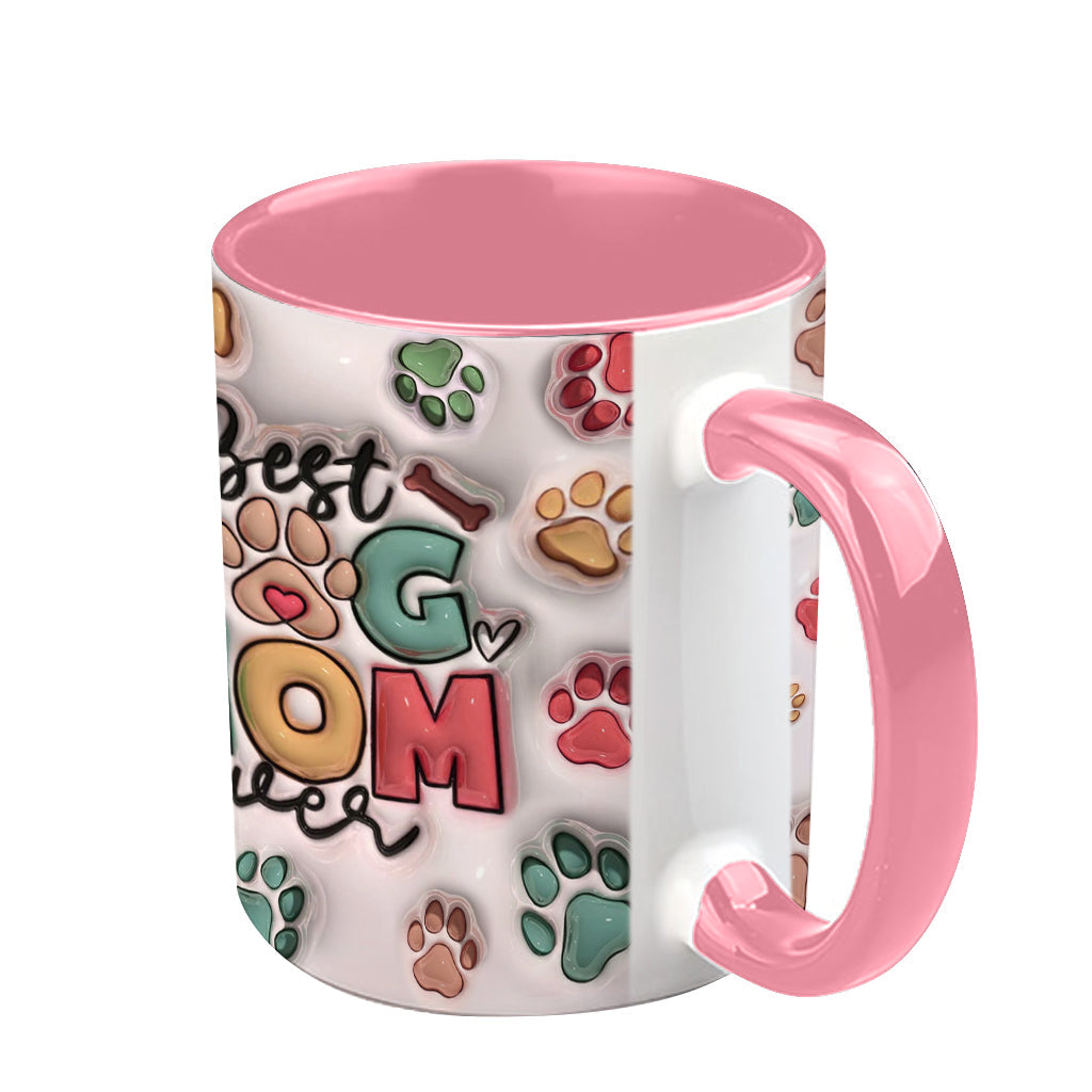 Best Dog Mom Dog Dad Cat Mom Cat Dad Ever - Personalized Dog Accent Mug