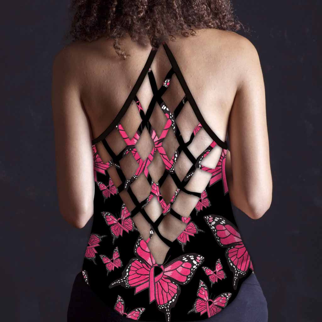 Faith Hope Love - Breast Cancer Awareness Cross Tank Top