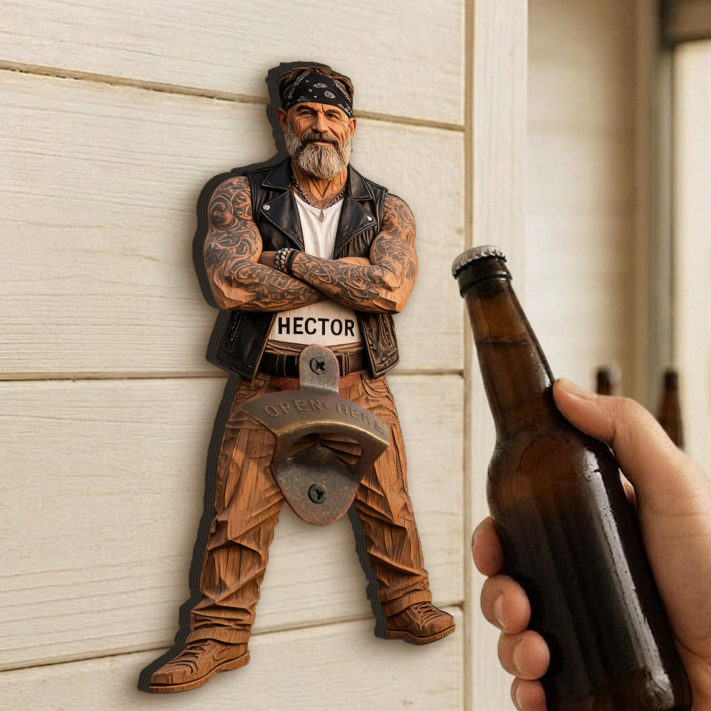 Any Photo Open Here - Personalized Beer Wall Bottle Opener