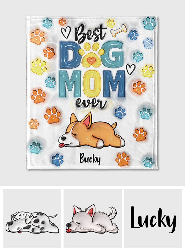 Best Dog Dad/ Mom Ever - Personalized Dog Blanket