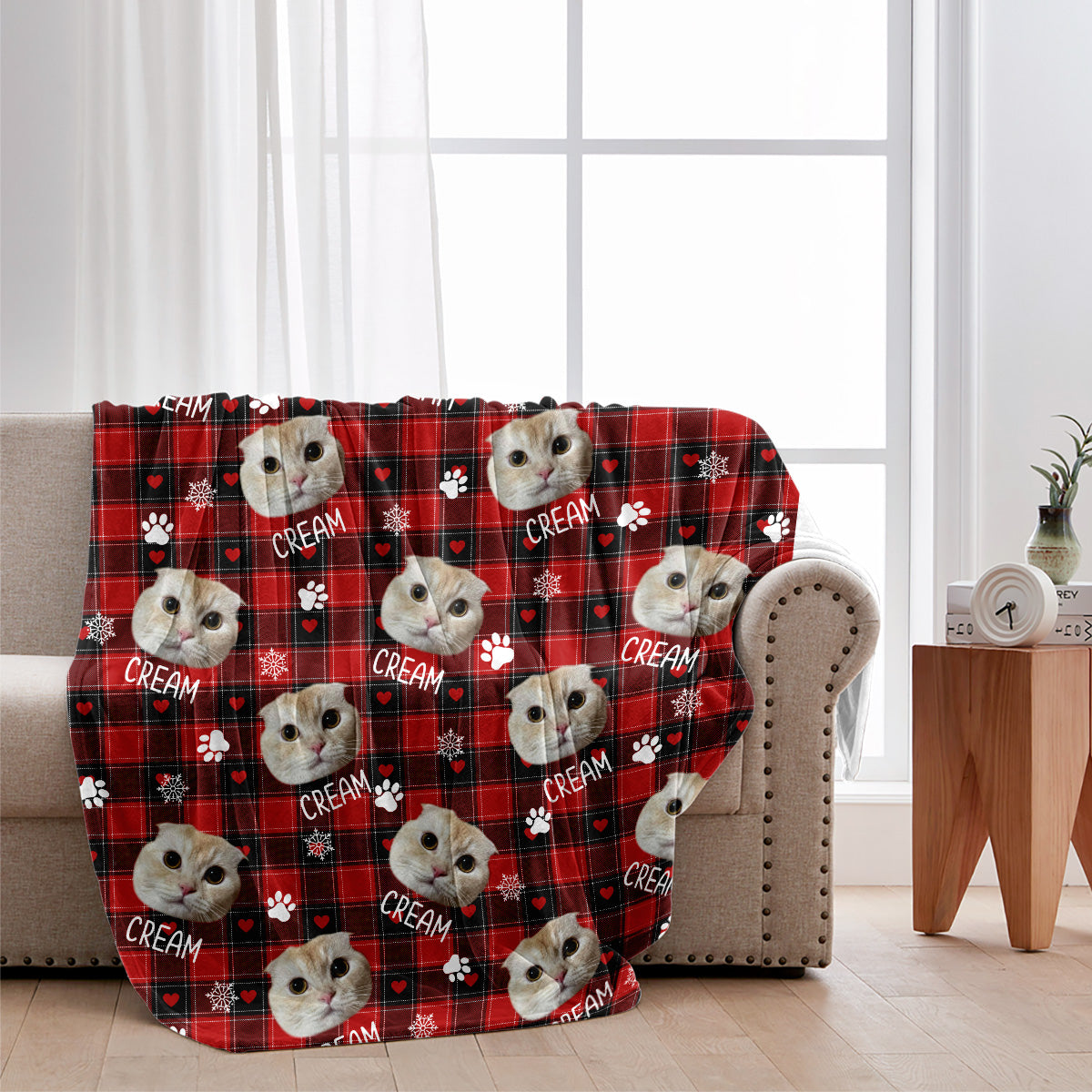Custom Photo Pet Blanket - Gift for cat lovers, dog lover, cat lover - Personalized Blanket