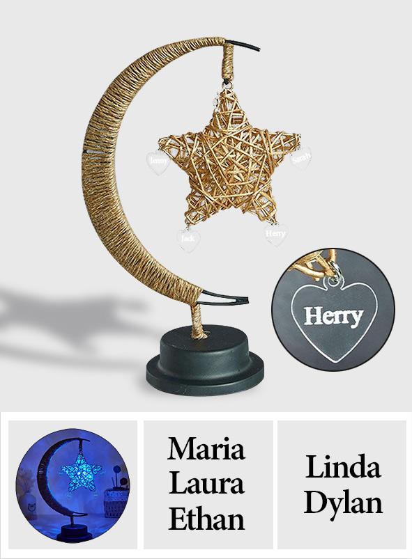 Any Name Hemp Rope Any Name Hemp Rope Lamp - Personalized Lamp