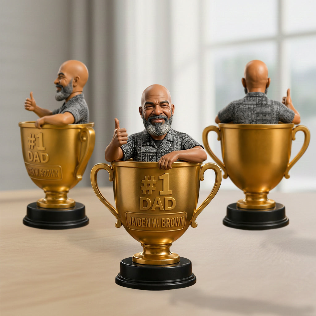 Custom Any Photo Best Papa/Dad/Uncle - Personalized Father Premium 3D Figurine