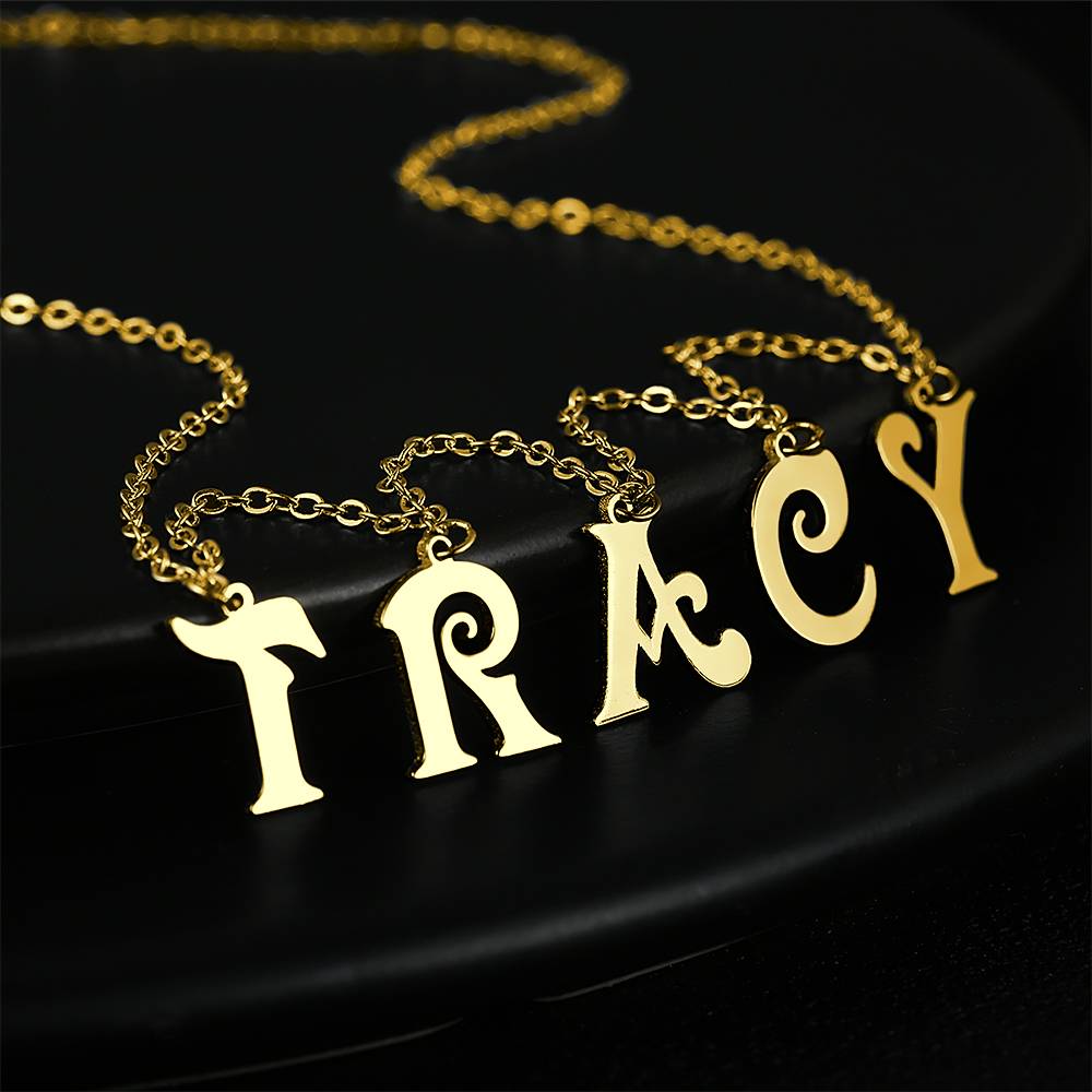 Letter Initials - Personalized Initials Necklace